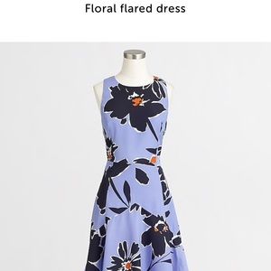 J Crew Floral Flare Dress